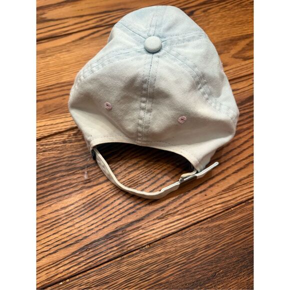 Nike Beige SB Skateboarding Distressed Denim Strapback Baseball Cap Hat One Size - Picture 3 of 6
